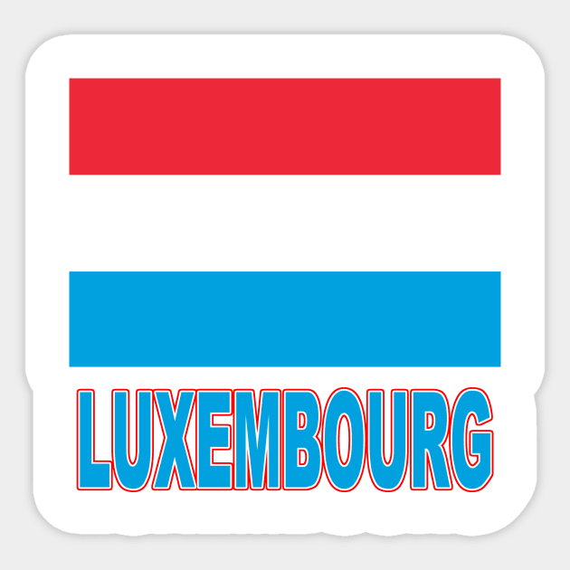 The Pride of Luxembourg - Luxembourg Flag Design Sticker by Naves